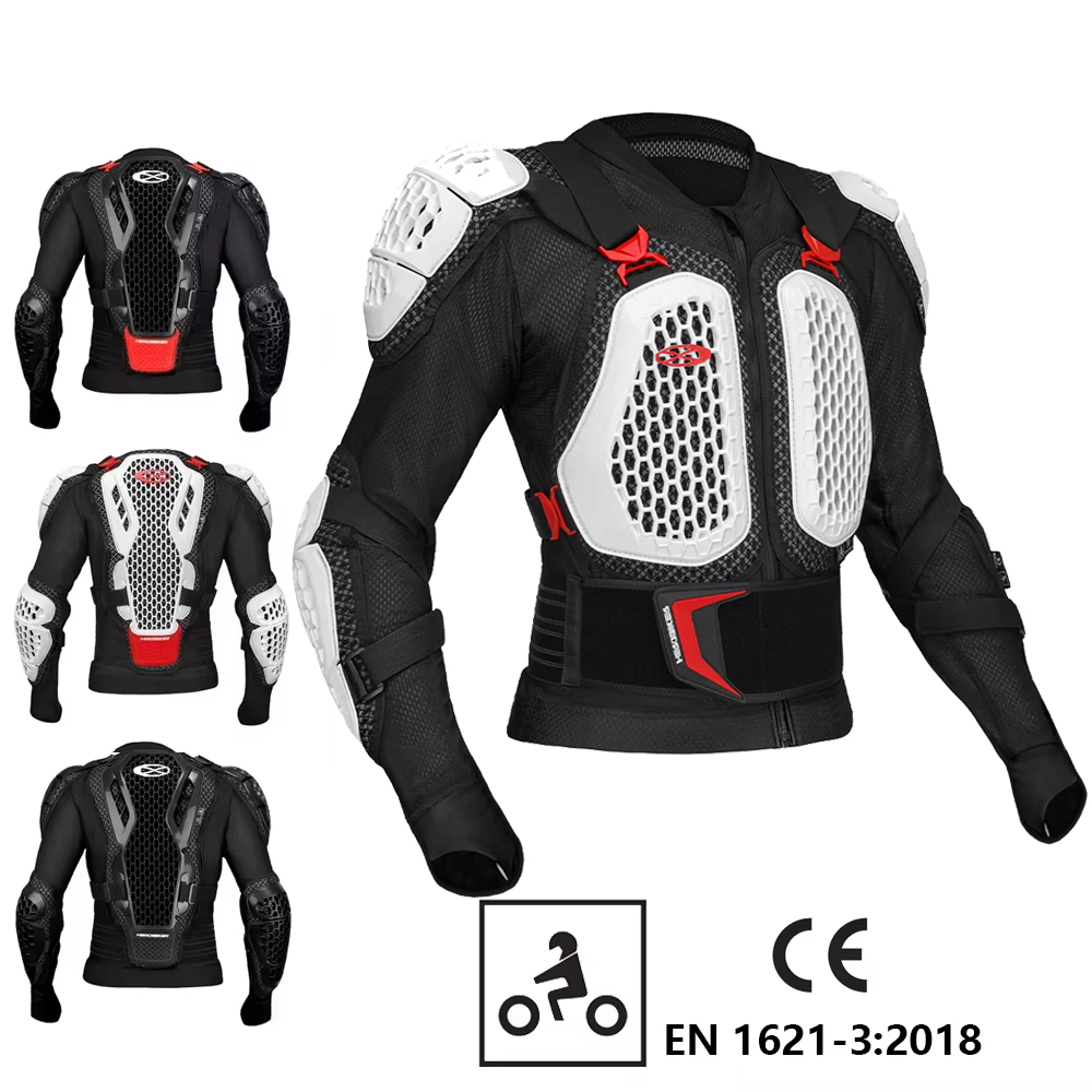 Motorcycle Pants Riding Armored - オートバイアーマージャケット保護パンツ通気性耐摩耗性ジャケットクラッシュガード付きモトクロスライディングギア電動自転車用