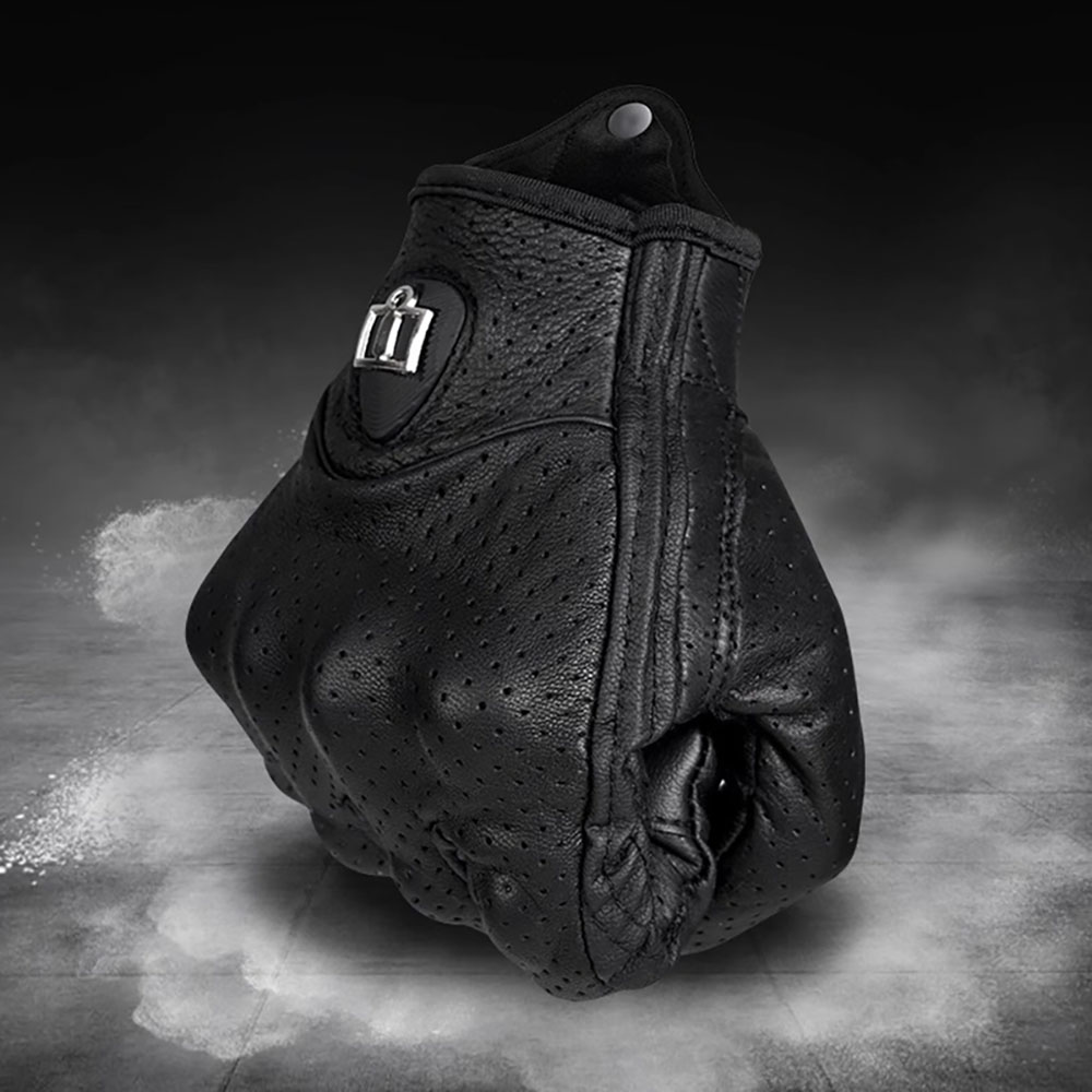 Motorcycle Gloves Leather Knuckle - オートバイオフロードメンズミトン手袋 男女兼用 通気性エンドゥーロナックルプロテクションギア タッチスクリーン対応 サイクリング用品