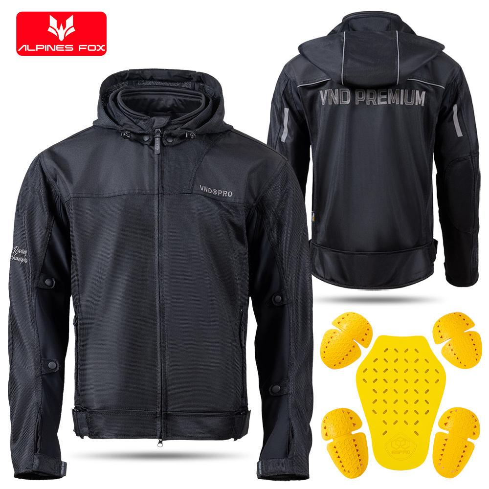Motorcycle Mesh Jacket Summer Breathable - バイク用ジャケット、夏用、メッシュ素材、通気性、反射素材使用、メンズ、落下防止、耐摩耗性、バイク・サイクリング用ジャケット。