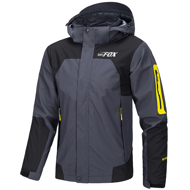Motorcycle Jacket Thermal Liner - DIRTFOX サイクリングウインドブレーカーチャケータ MTB 自転車防風コートオートバイメンズ冬バイクジャケットロードマウンテンバイク服