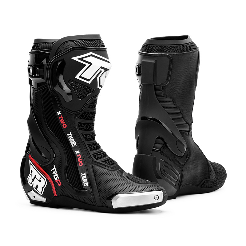 Motorcycle Boots Waterproof Riding - TR X2 オフロードバイク用ブーツ プロ仕様 トラックライディングブーツ 牛革製