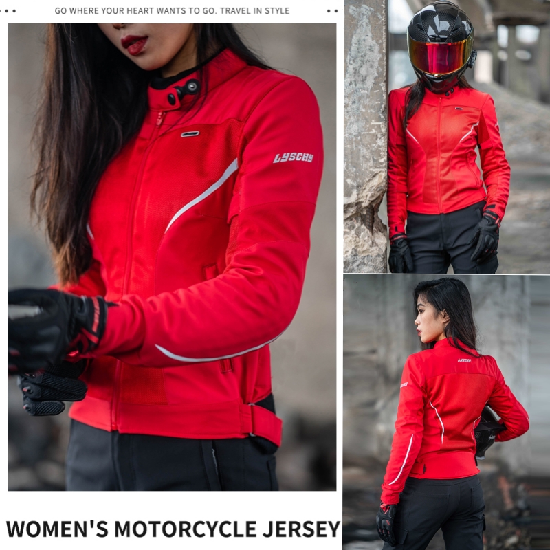 Motorcycle Mesh Jacket Summer Breathable - LYSCHY オートバイジャケット夏男性女性カップル通気性メッシュ乗馬トップクロス CE1/2 オートバイモトクロスレーシングジャケット 4XL