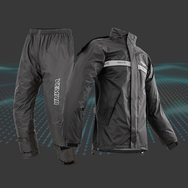 Motorcycle Rain Suit 2 Piece - 2ピース/セット VEMAR ジャケットとパンツ オートバイレインスーツ - 極端な天候保護