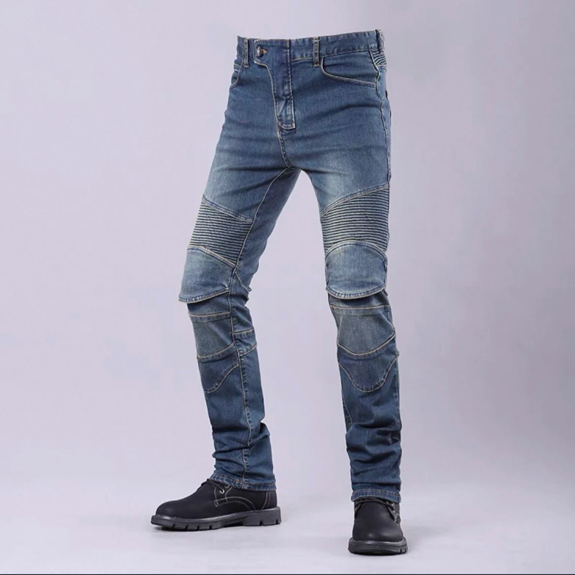 Motorcycle Pants Riding Armored - オートバイサイクリングパンツ保護オートバイジーンズCEアーマー付き調節可能な通気口でオールシーズン快適なライディングを実現