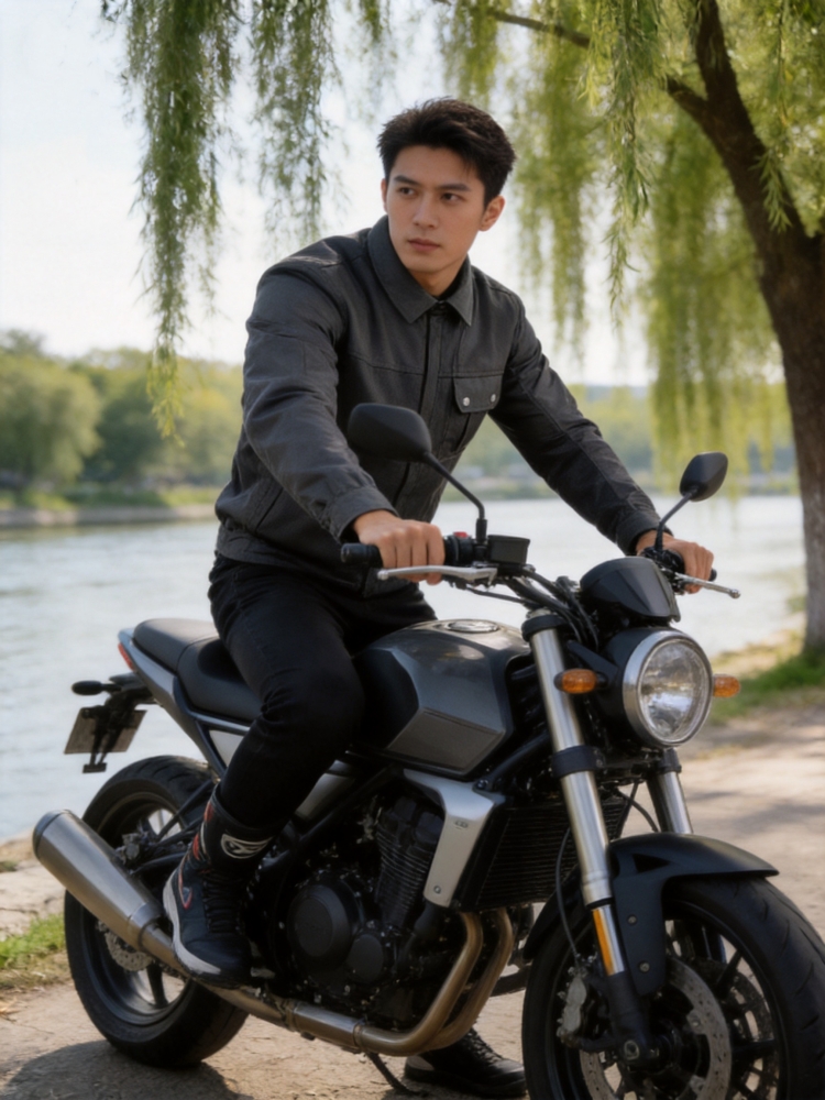 Motorcycle Mesh Jacket Summer Breathable - VEMAR レトロサマーモーターサイクルジャケット 通気性メッシュ CE保護ライディングギア メンズ ブラック