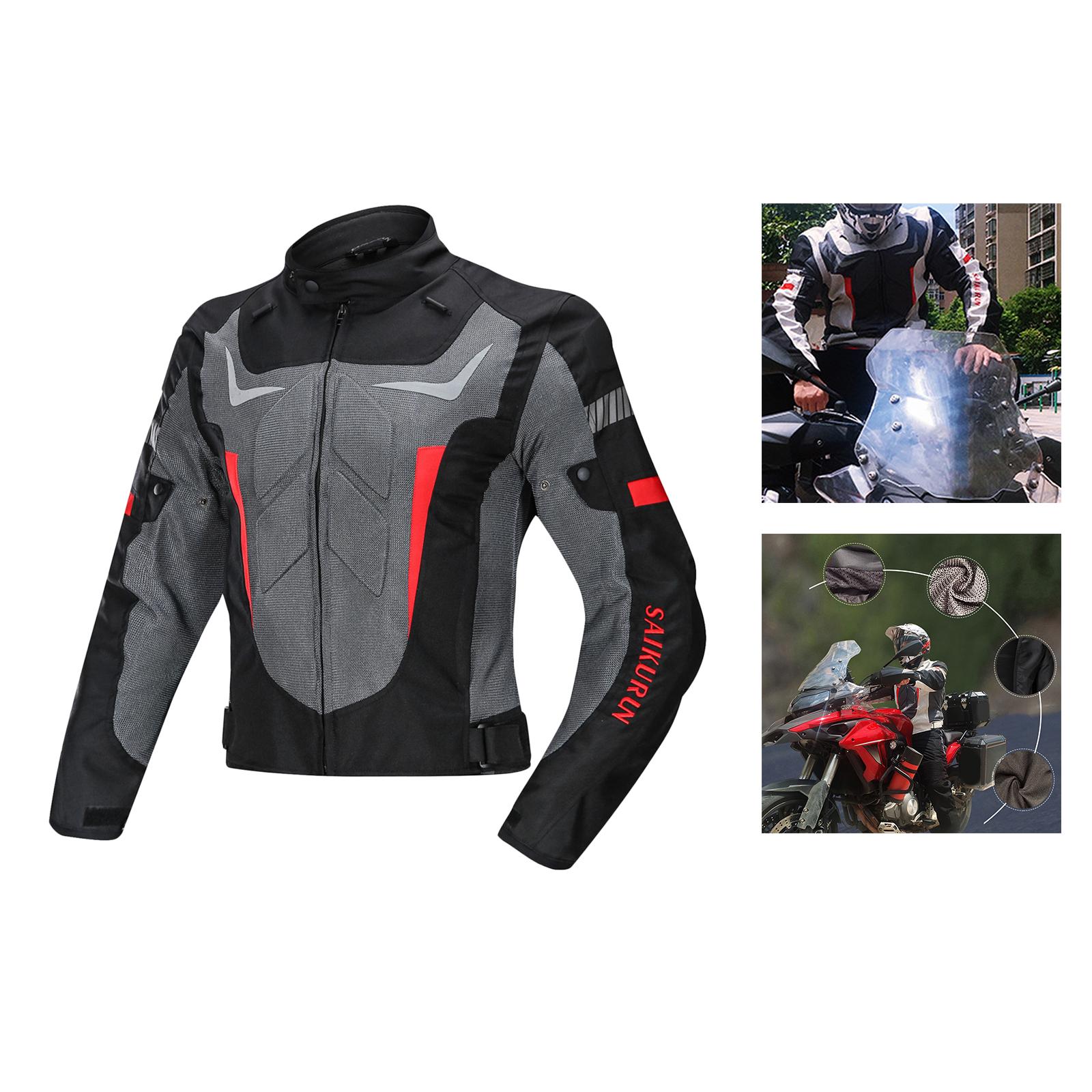 Motorcycle Jacket Thermal Liner - 防水バイクジャケット、プロテクター付き、着用可能なバイク用保護具、耐久性のある取り外し可能なサーマルライナー、保護ライディングジャケット