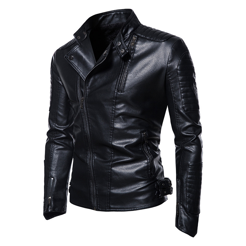 冬のメンズ暖かいフェイクレザージャケットファッションマンスト - Motorcycle Jacket Thermal Liner のレビューと価格