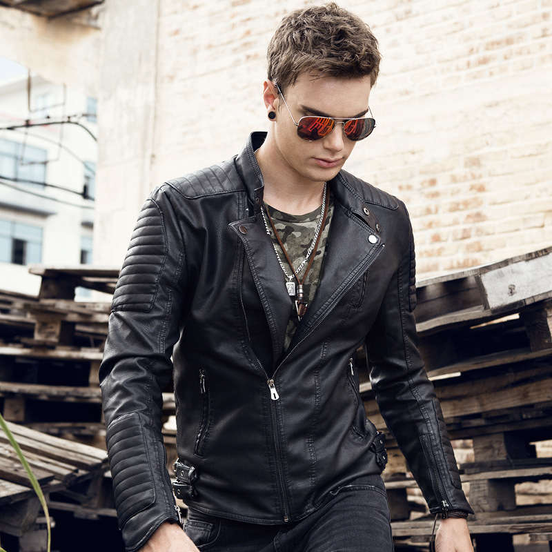 冬のメンズ暖かいフェイクレザージャケットファッションマンスト - Motorcycle Jacket Thermal Liner のレビューと価格