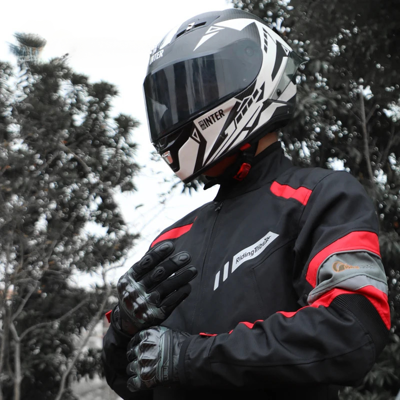 防水暖かいオートバイアーマージャケット反射ストリップサーマル - Motorcycle Jacket Thermal Liner のレビューと価格
