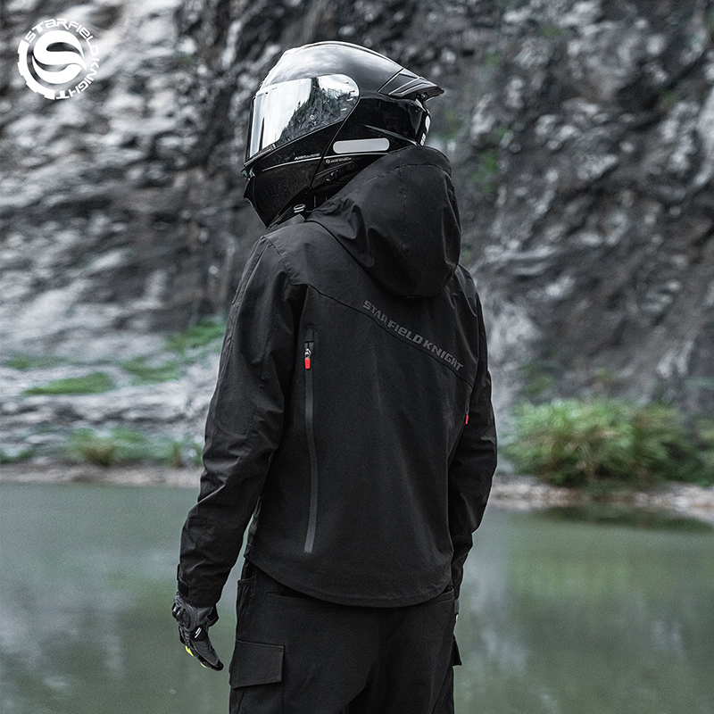 SFK ブラック モーターサイクルジャケット 防水生地 20 - Motorcycle Riding Jacket Waterproof のレビューと価格