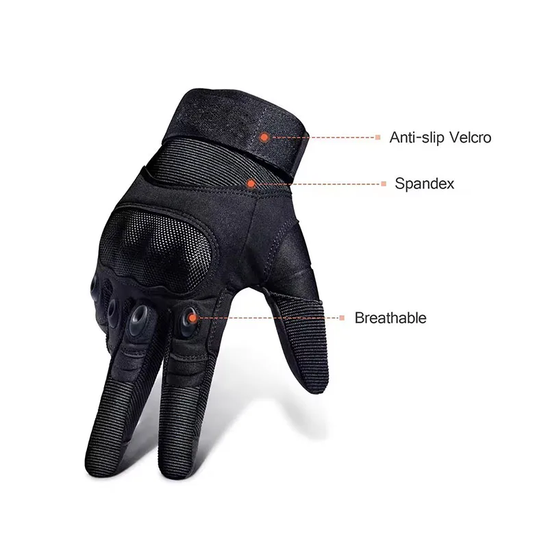 メンズ フルフィンガー タクティカル グローブ タッチスクリ - Motorcycle Gloves Leather Knuckle のレビューと価格