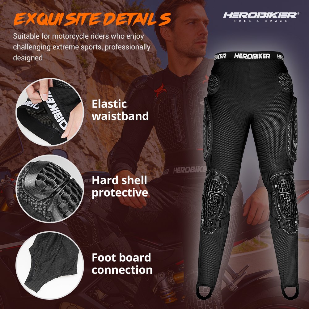 オートバイアーマージャケット保護パンツ通気性耐摩耗性ジャケッ - Motorcycle Pants Riding Armored のレビューと価格