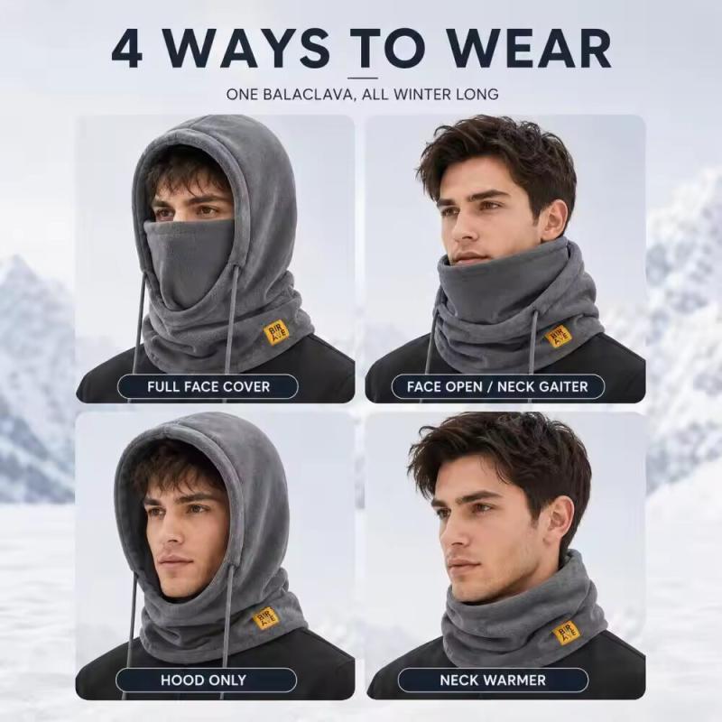 バラクラバ、防寒帽、冬用、保温、ドローストリング付き、防風、 - Motorcycle Neck Gaiter Balaclava のレビューと価格
