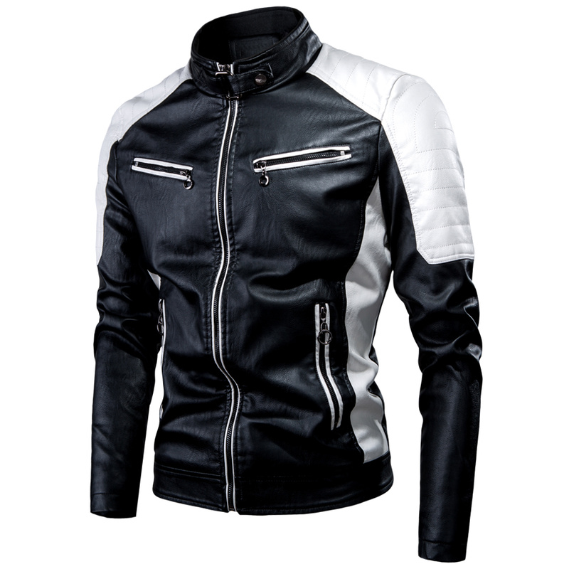 メンズ モーターサイクル レザー ジャケット コート ファー - Motorcycle Riding Jacket Waterproof のレビューと価格