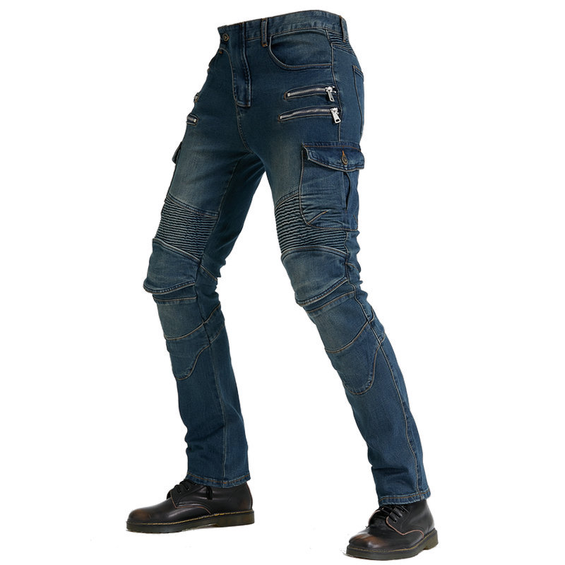 メンズバイク用ライディングジーンズ、耐衝撃オフロードバイカー - Motorcycle Pants Riding Armored のレビューと価格