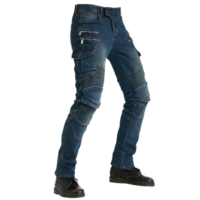メンズバイク用ライディングジーンズ、耐衝撃オフロードバイカー - Motorcycle Pants Riding Armored のレビューと価格