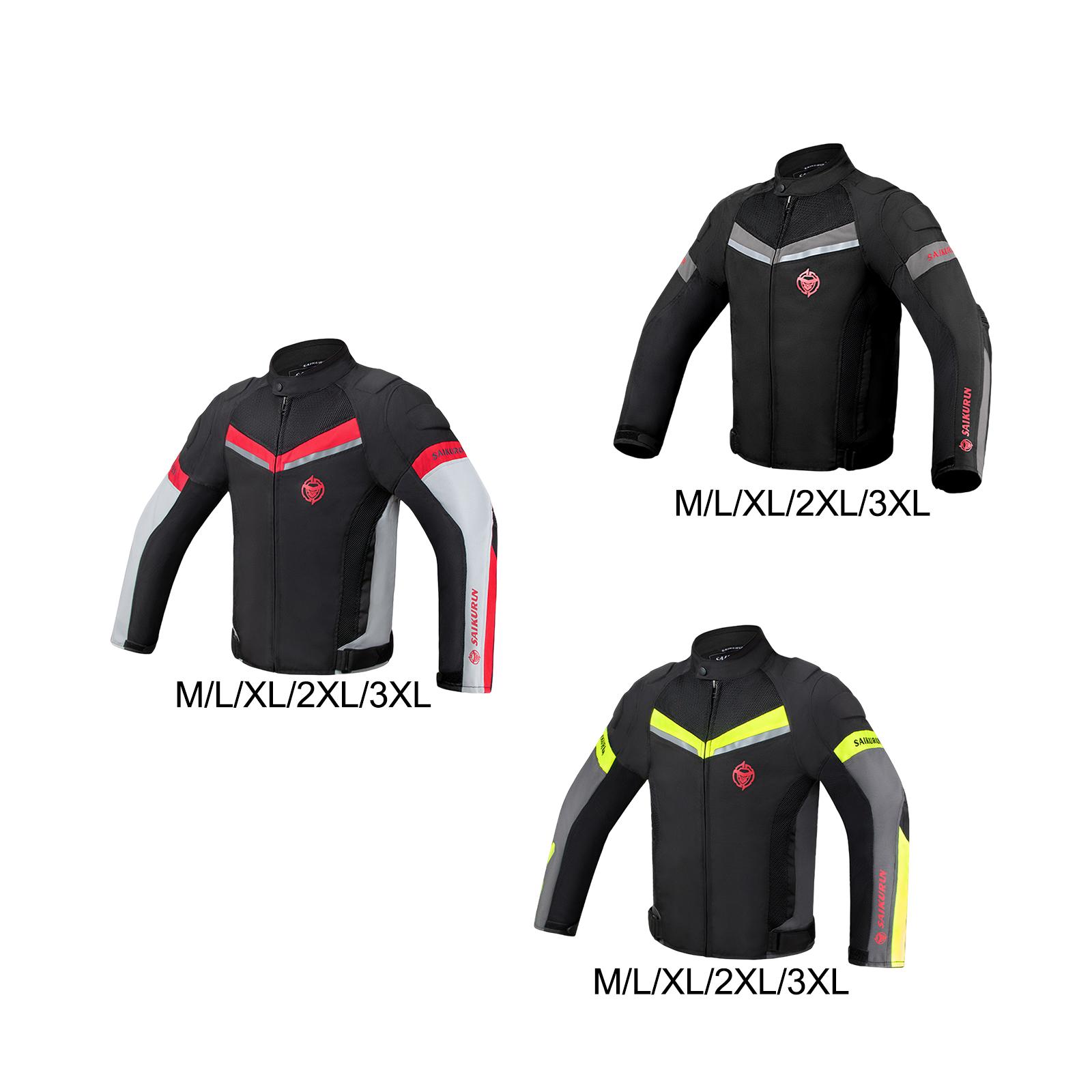 オートバイライディングジャケット パッド付きバイクジャケット - Motorcycle Mesh Jacket Summer Breathable のレビューと価格