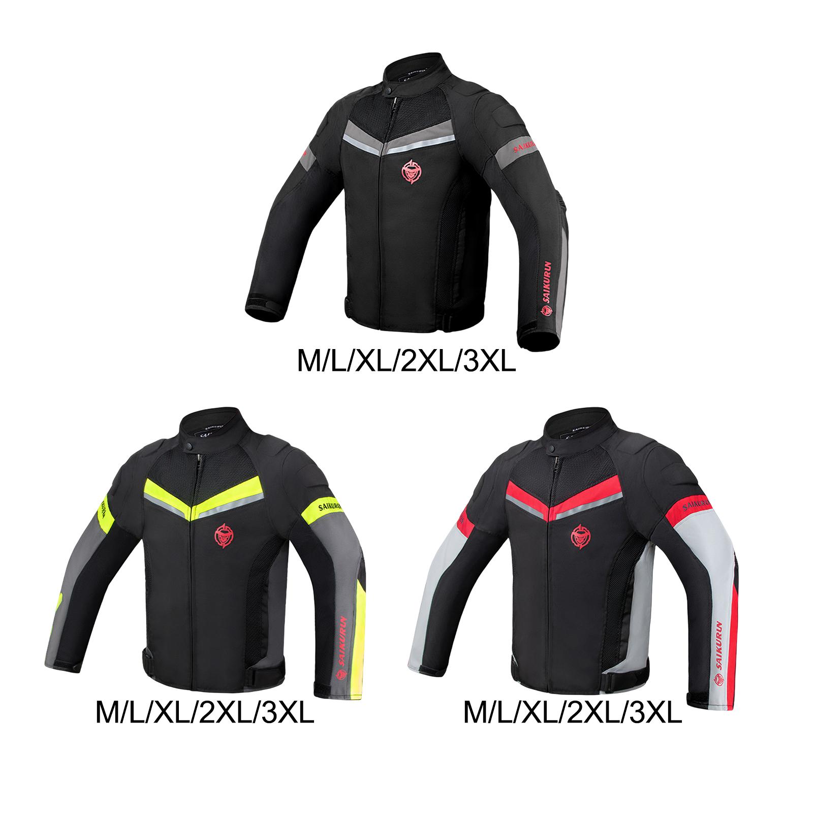 オートバイライディングジャケット パッド付きバイクジャケット - Motorcycle Mesh Jacket Summer Breathable のレビューと価格