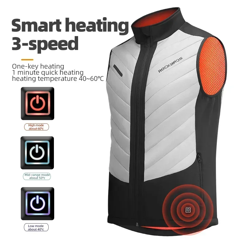 Rockbros オートバイ加熱ベスト USB 冬加熱ジャケ - Motorcycle Jacket Thermal Liner のレビューと価格