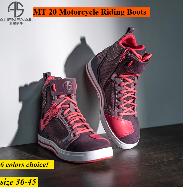 AlienSnail MT20 オートバイライディングブーツ - Motorcycle Boots Waterproof Riding のレビューと価格