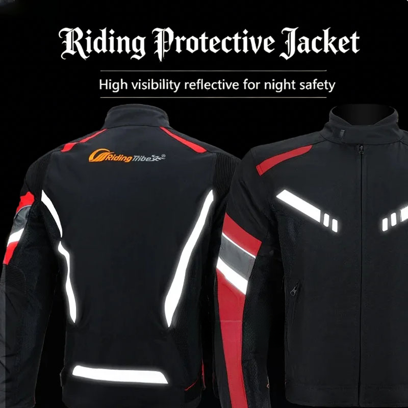 防水暖かいオートバイアーマージャケット反射ストリップサーマル - Motorcycle Jacket Thermal Liner のレビューと価格