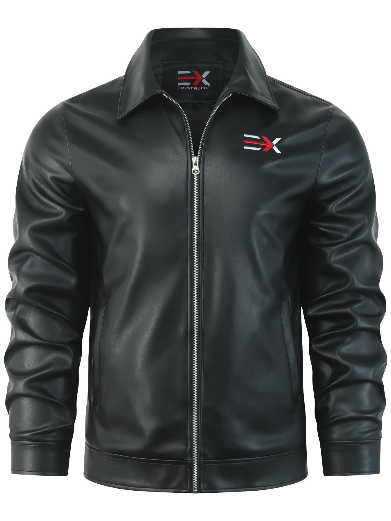 メンズ レザー モーターサイクルジャケット、秋冬用、カジュア - Leather Motorcycle Jacket Biker のレビューと価格