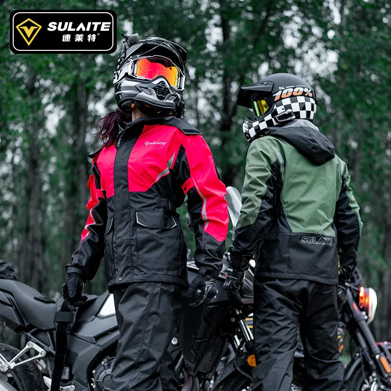 男性と女性のためのオートバイのライダーレインコート,レインコ - Motorcycle Riding Jacket Waterproof のレビューと価格
