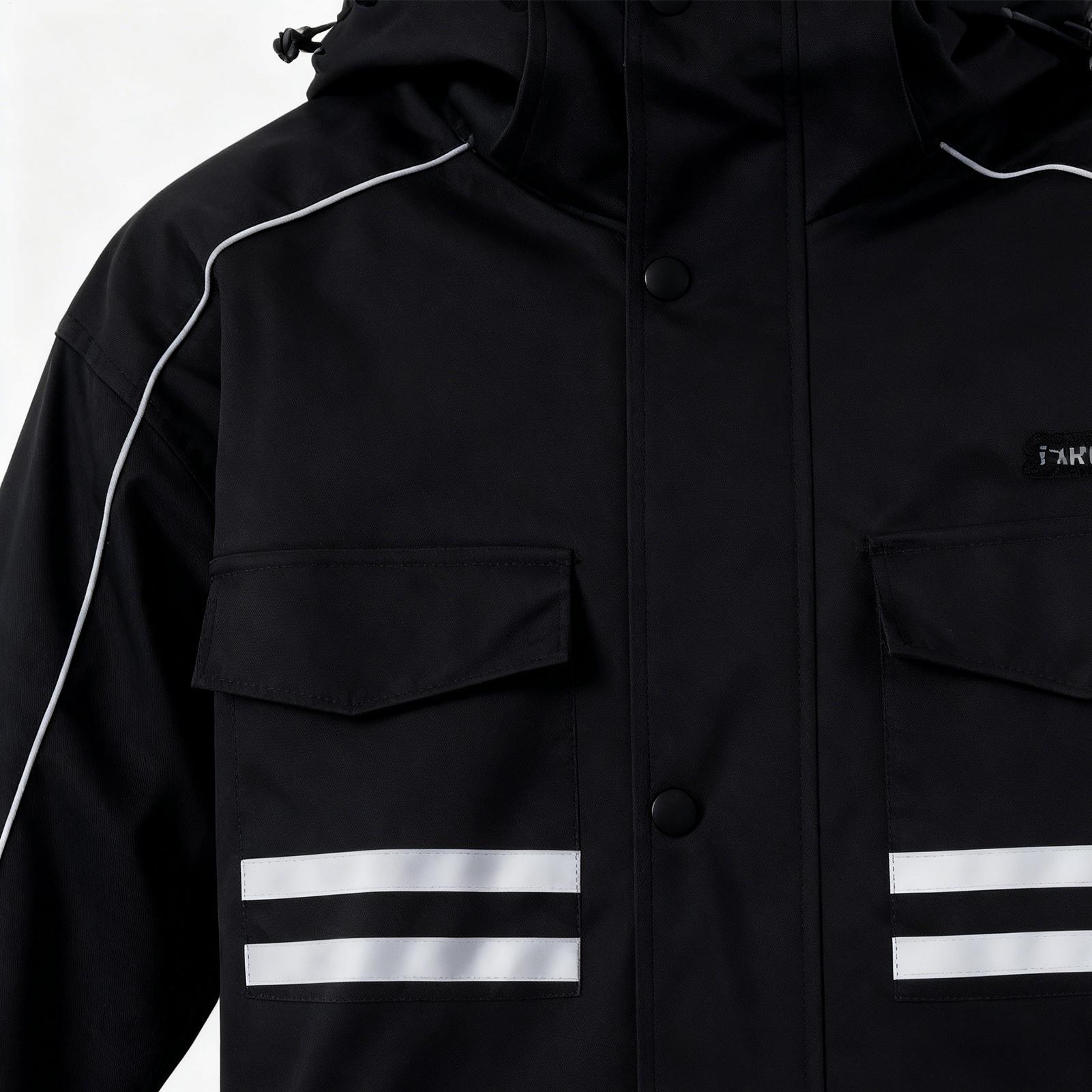 防水防寒バイクジャケット 4 ポケット反射ストリップ付き暖か - Motorcycle Riding Jacket Waterproof のレビューと価格