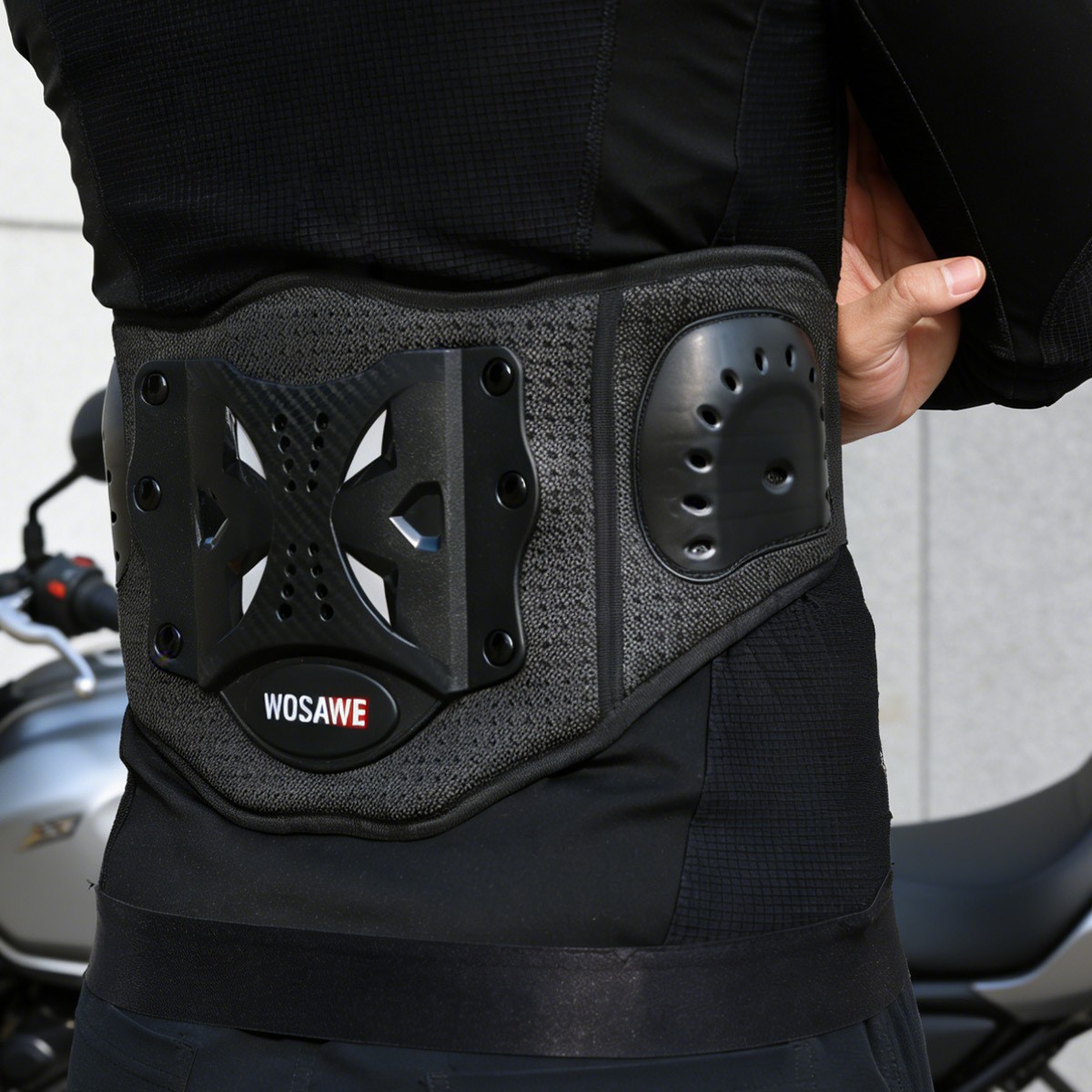 WOSAWE オートバイサイクリングウエストブレースベルトオ - Motorcycle Kidney Belt Riding のレビューと価格