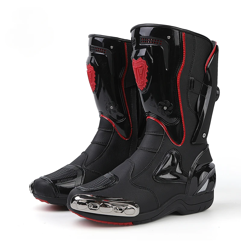 オートバイ用ブーツ男性用防水オートバイブーツオートバイシュー - Motorcycle Boots Waterproof Riding のレビューと価格