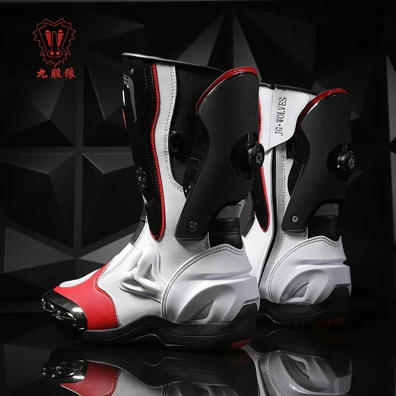オートバイ用ブーツ男性用防水オートバイブーツオートバイシュー - Motorcycle Boots Waterproof Riding のレビューと価格