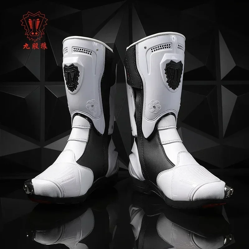 オートバイ用ブーツ男性用防水オートバイブーツオートバイシュー - Motorcycle Boots Waterproof Riding のレビューと価格