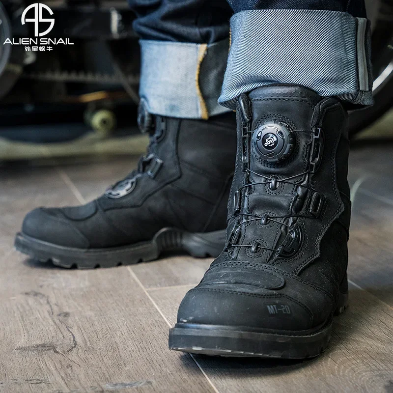 MT-20 落下防止オートバイラリーブーツ MT-10 レザ - Motorcycle Boots Waterproof Riding のレビューと価格