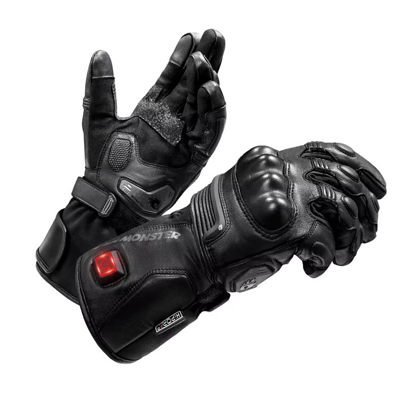 新しいカスタムデザインのフルフィンガーレザーバイクグローブ、 - Motorcycle Gloves Leather Knuckle のレビューと価格