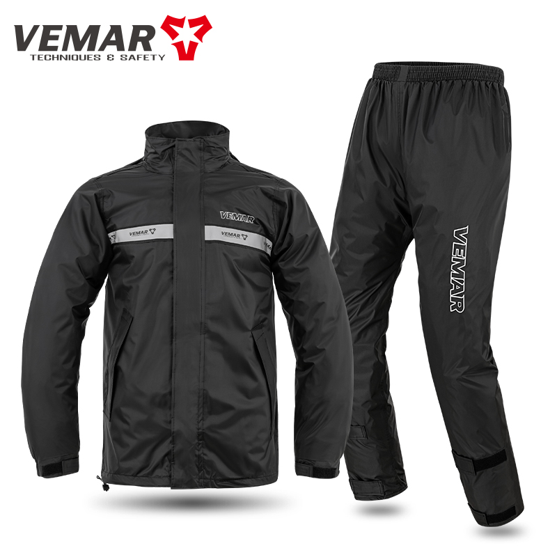 VEMARユニセックスバイク用レインコート、防水ジャケットパ - Motorcycle Riding Jacket Waterproof のレビューと価格