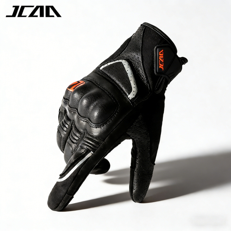 ユニセックス山羊革レザーライディングスポーツバイカーオートバ - Motorcycle Gloves Leather Knuckle のレビューと価格