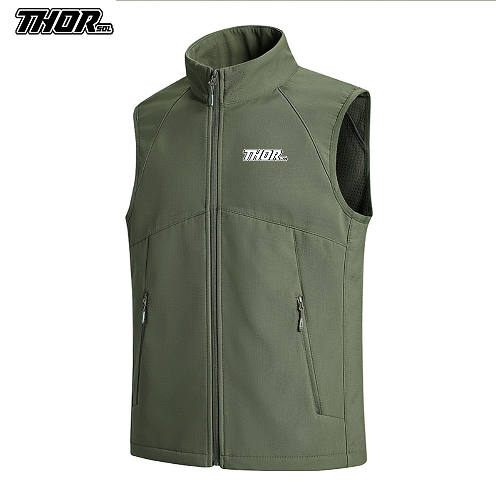 THORSOL 冬サイクリングベスト防風男性 MTB ジレ  - Motorcycle Jacket Thermal Liner のレビューと価格