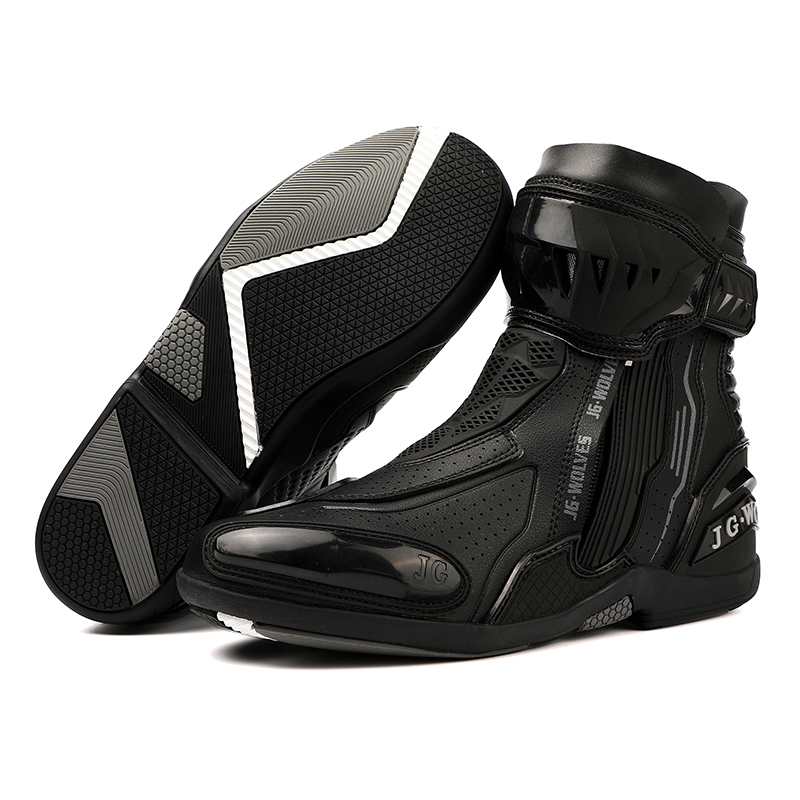 モトクロスブーツ男性用女性用レーシングブーツ安全なライディン - Motorcycle Boots Waterproof Riding のレビューと価格
