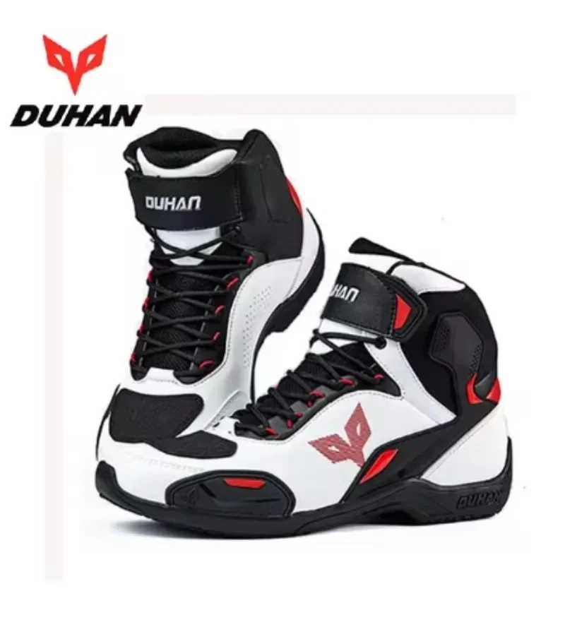 DUHAN-男性用防水バイクブーツ,滑り止め,落下防止,ミッ - Motorcycle Boots Waterproof Riding のレビューと価格