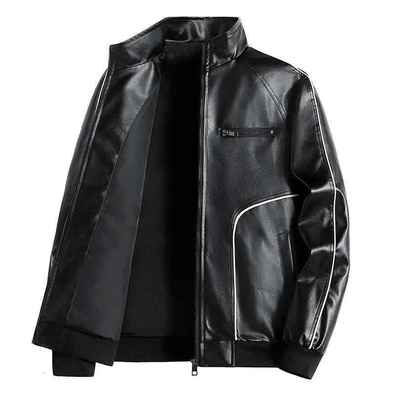 メンズ クラシック レトロ レーシング バイカー レザー ジ - Leather Motorcycle Jacket Biker のレビューと価格