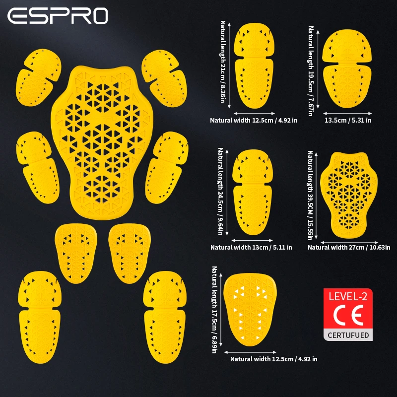 4/5/9個入りセット、CEレベル2対応、バイク用プロテクタ - Motorcycle Back Protector Ce Level 2 のレビューと価格