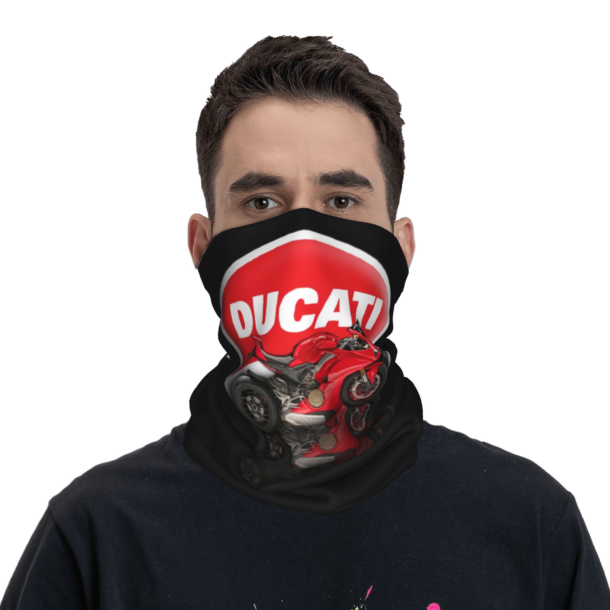 カスタムスピードドゥカティレーシングバンダナネックゲイター防 - Motorcycle Neck Gaiter Balaclava のレビューと価格