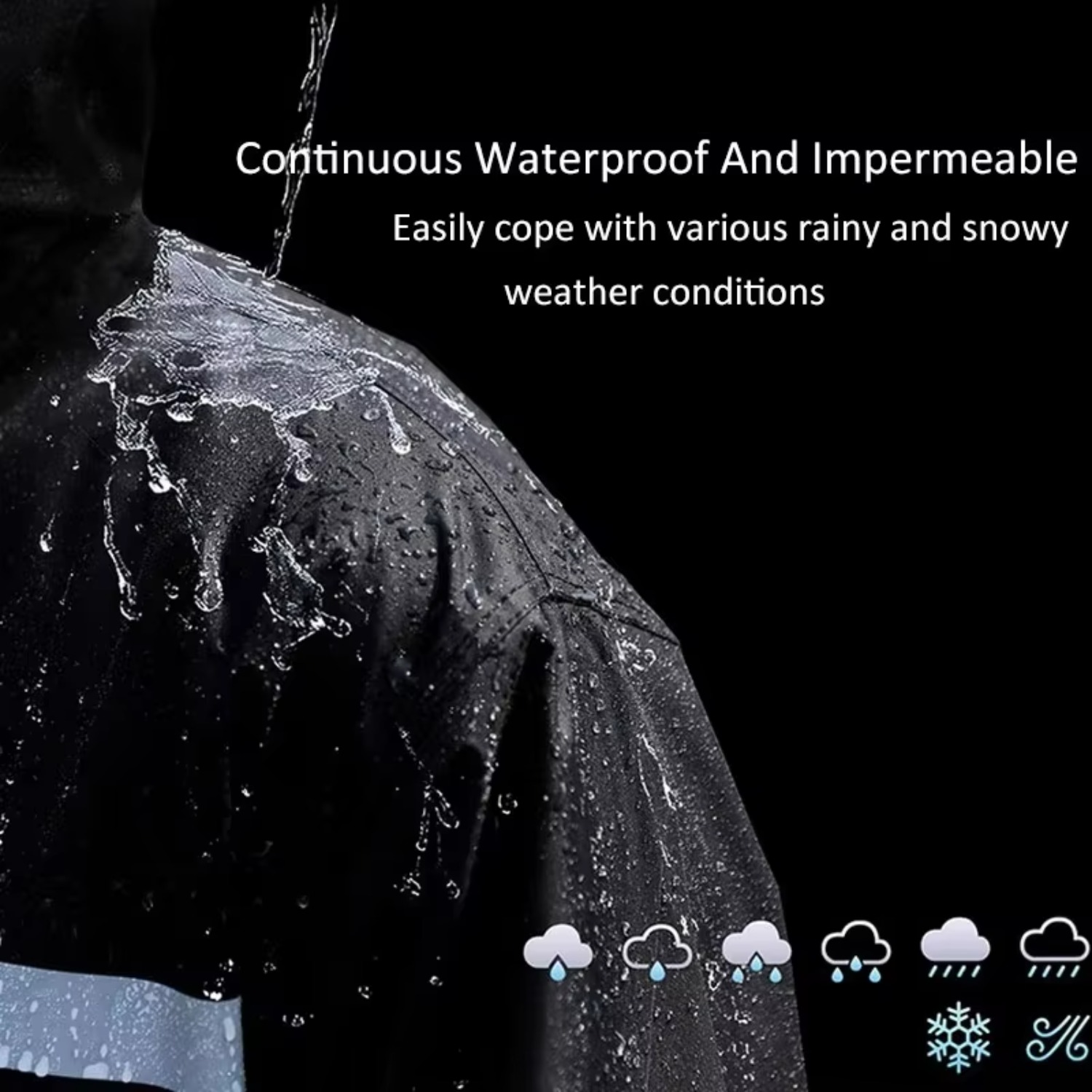 防水レインスーツ、メンズ・レディース、2点セット、フード付き - Motorcycle Rain Suit 2 Piece のレビューと価格