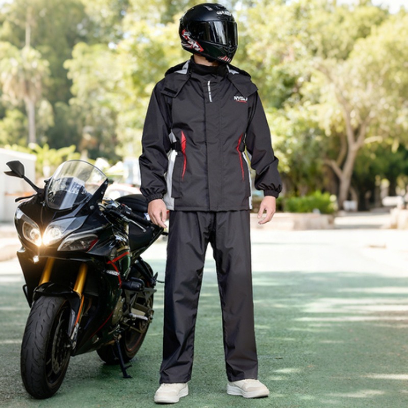 NYQD オートバイレインコート軽量屋外乗馬全身分割レインコ - Motorcycle Riding Jacket Waterproof のレビューと価格