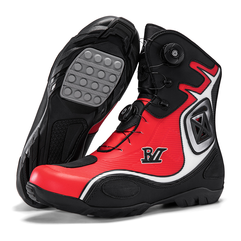 バイク用品 自転車ブーツ レトロライディングシューズ モータ - Motorcycle Boots Waterproof Riding のレビューと価格