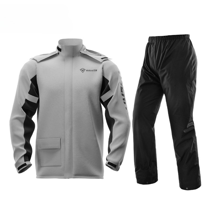 バイク用レインスーツ、2ピース防水ジャケットパンツセット、靴 - Motorcycle Rain Suit 2 Piece のレビューと価格
