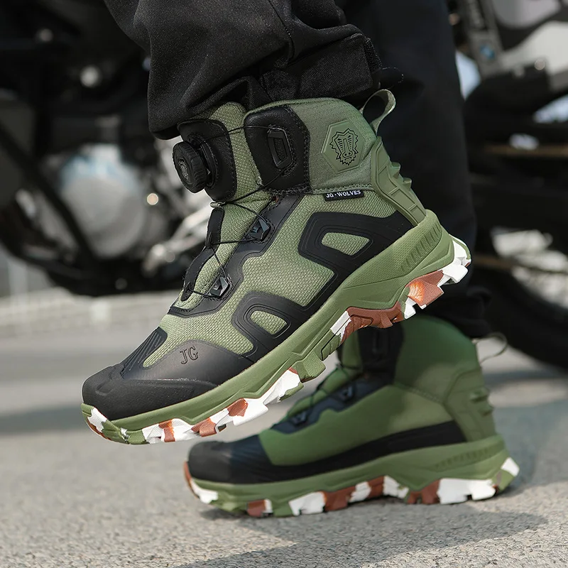 防風・滑り止め加工、耐久性に優れたモトクロスブーツ。バイクレ - Motorcycle Boots Waterproof Riding のレビューと価格