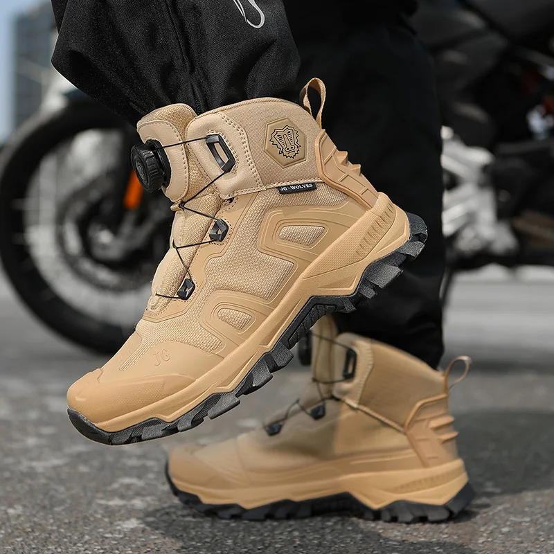 防風・滑り止め加工、耐久性に優れたモトクロスブーツ。バイクレ - Motorcycle Boots Waterproof Riding のレビューと価格