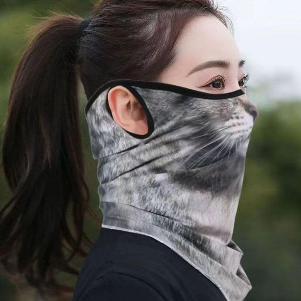 3D かわいい動物バラクラバオートバイモトクロススキースノー - Motorcycle Neck Gaiter Balaclava のレビューと価格