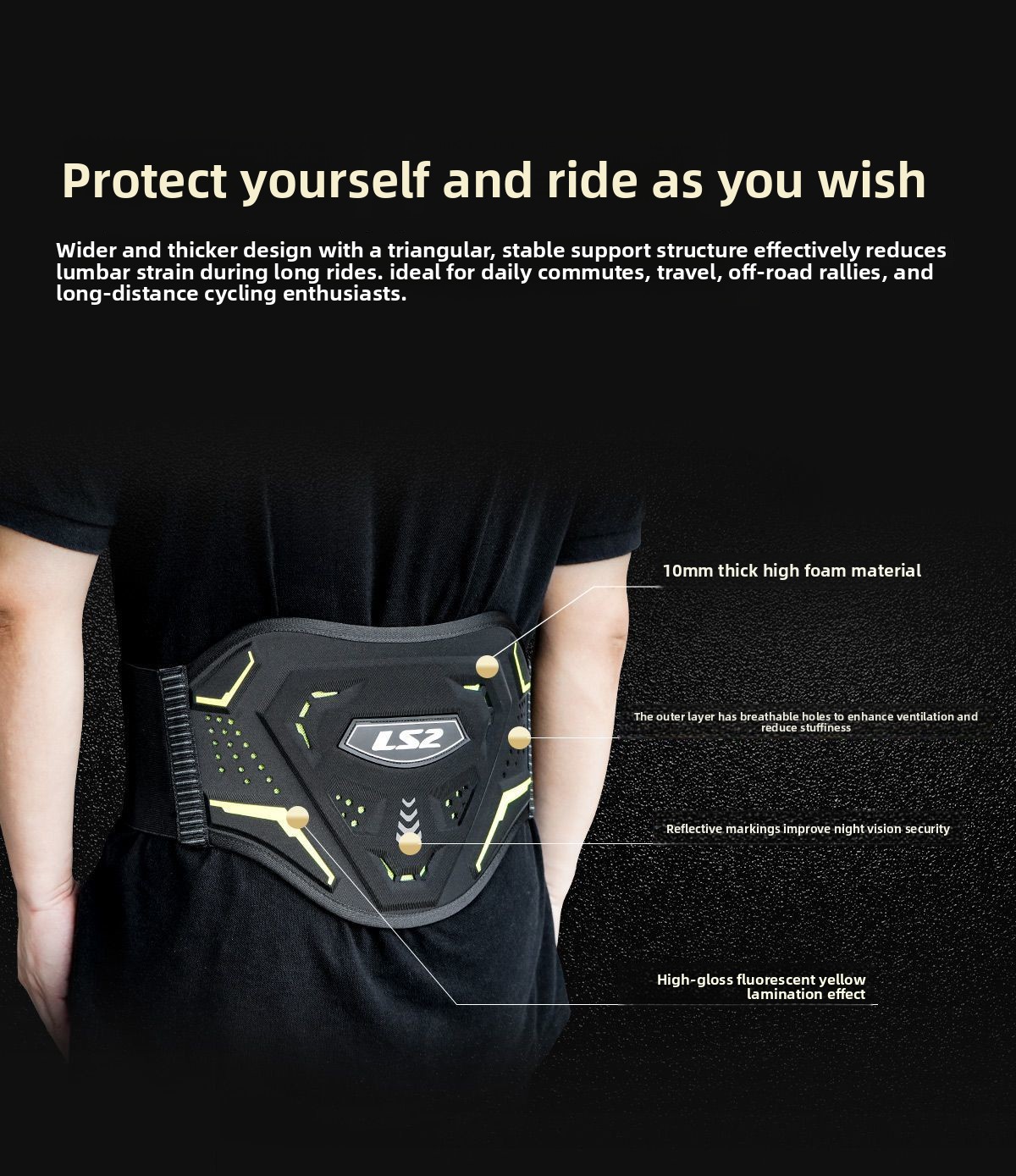 LS2 WP155 バイク用 キドニーベルト 通気性のあるモ - Motorcycle Kidney Belt Riding のレビューと価格